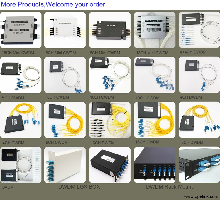 6CH Optical DWDM Module, OEM Fiber Optic DWDM Mux Demux with High Quality